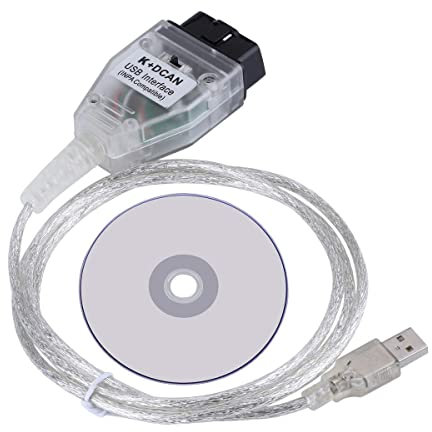 K+ DCAN Ediabas Coding Interface Cable Switch FT232RQ OBDII for R56 E87 E93 E70 from 1996 to 2008