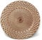 allgala 13-Inch 6-Pack Heavy Quality Round Charger Plates-Peacock Rose Gold-HD80363