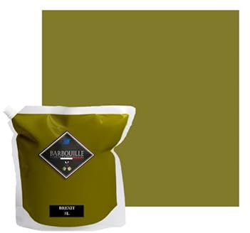 Peinture Vert Kaki Acrylique Brexit - Aspect Velours - Peinture Mur, Plafond & Boiserie - Lessivable - Séchage En 30 min - COV A+ - Fabriquée En France - 5 L - BARBOUILLE