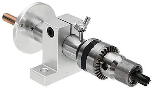 JIYAMI'EN EL-Drehwerk 1Pc Live-Drehzentrum Kopf mit Chuck Zubehör Compatible with Mini-Drehmaschine Drehbank-Zentrum Holzbearbeitungswerkzeug