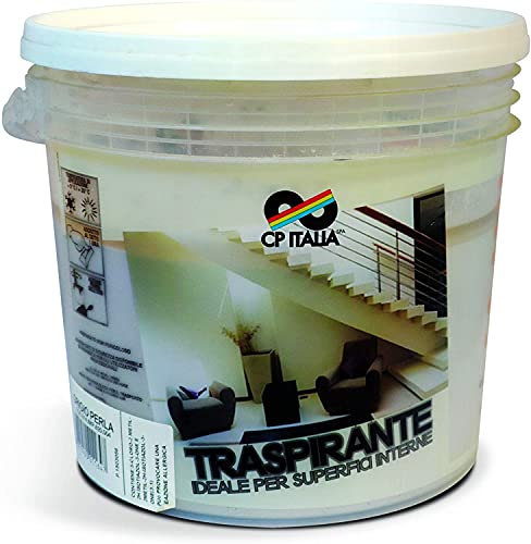 CP ITALIA PITTURA MURALE PER INTERNI TRASPIRANTE COLORATA 4 LITRI (Giallo Paglia)