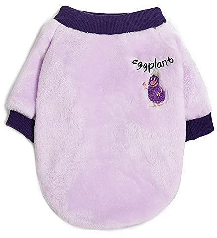 Hundepullover Hundekleidung Hund Wollpullover Winter Warmer Mantel Obst Pyjamas Fleecepullover für Kleine Hunde Mittlerer Hund Katze