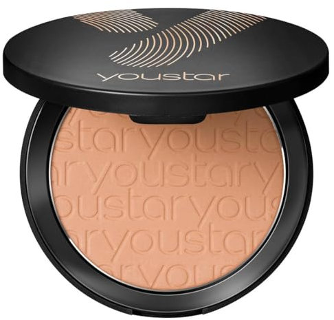 youstar BRONZ ME! Compact Bronzer Powder - 02 Medium | Natürlich strahlende Bräune für mittlere Hauttöne, Bronzer Puder, Klimaneutral Vegan