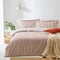 Yard Hebden Mélange Stripe Cotton Duvet Set – Ultra Soft Reversible Striped Bedding (Pecan – Super King)