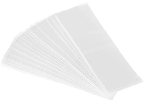 PATIKIL 250Pack Perforierte Folie PVC Schrumpfband für Kappe 2.2 zu 2.24 92x30mm Klar