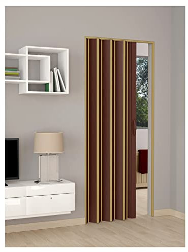 Porta a soffietto in PVC su misura BICOLOR (Prezzo 144 € dim. da 0-95x220H) misure minimo da cm 50/205X H224 max. Prodotto comprensivo di viteria. Istruzioni di montaggio e filmato
