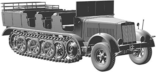 Das Werk DW35037 Mtl. Zgkrwg. 8t, Sd.Kfz.7 mit Crew - Mittlerer Zugkraftwagen 8 t, Sonderkraftfahrzeug 7 Maßstab 1:35 - Modellbau