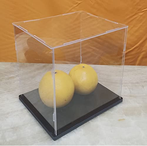 Boîte D'affichage Acrylique Transparente, Vitrine Anti - Poussière Multifonctionnelle D'affichage D'objets avec Base Epaissie (6x6x6inch/15x15x15cm)