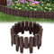 NAIZY Rasenkante 8,4m Kunststoff Beeteinfassung Holzoptik Beetumrandung aus Polypropylen 28x24cm per stück Gartenpalisade Spleißbar Mähkante Palisade Garten Deko (30 Stück, Braun)