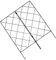 Happyyami 2 Stücke Kletterrebenständer Falthalterung Kletterrosen Spalier Kletterpflanzen Halterung Gitterzaunplatten Kletterpflanzen Halter Outdoor Pflanzenständer Zaunhalterung Garten