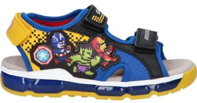 Geox J Sandal Android Boy, Black Royal, 29 EU