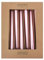 pajoma® Stabkerzen Rosé-Metallic 10 Stück - Höhe 25 cm ø 2,2 cm | Brenndauer 7 Stunden, Premium Qualität - einfarbige Spitzenkerzen