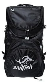 Sailfish® Transition Backpack Kona | 60L Triathlon Rucksack mit Fächern & wasserabweisendem Material | Übergangstasche für Triathleten | Premium Bagpag für Athleten