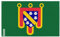 Drapeau Cantal Plusieurs Tailles en Polyester 90x150cm 4. 2 œillets à gauche avec bande blanche