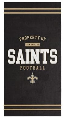 Foco New Orleans Saints NFL 2024 Strandtuch Badetuch Handtuch Schwarz - One-Size