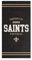 Foco New Orleans Saints NFL 2024 Strandtuch Badetuch Handtuch Schwarz - One-Size