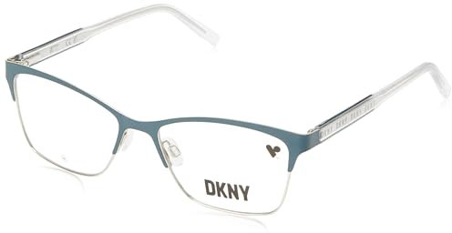 Dkny Unisex DK3008 Sunglasses, 440 Teal/Silver, 53