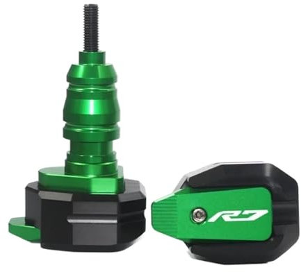 Motorräder Sturzpads Für Yamaha YZF-R7 2021 2022 No Cut Rahmenschutz Slider Motorrad Motorgehäuseschutz Frame Sliders Sturzschutz (Color : Green)