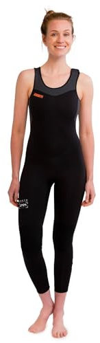 Jobe Damen Porto Long John Overall, 2 mm, Rot