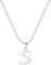 Damen Halskette mit Buchstaben Anhänger S Silber Initialien Kette Edelstahl Buchstabenketten Personalisiere Silber Y Kette für Frauen Mädche