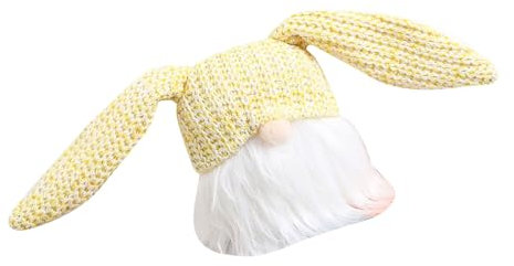 MULAIDI Oster-Zwerg, beleuchtet, Osterhasen-Dekoration, handgefertigter Zwerg für Ostern, Geschenk, Tischdekoration, Oster-Partyzubehör