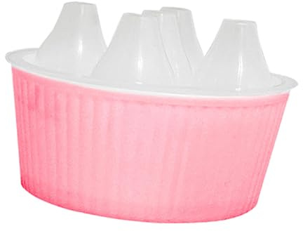 rockible Flower Pot for Tulip Bulb Plant Containers Easy to Use Plant Pot Hydroponics Flower Pot for 14cm Tulip Bulb Office Kitchen, Pink