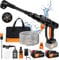 Idropulitrice a batteria,21V Idropulitrice Elettrica portatile,45Bar/652PSI,con un tubo flessibile da 5 metri e 2 * 3000mAh batterie, utilizzato per il lavaggio la pulizia e l'irrigazione delle auto