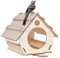 Casette di legno incompiute, casette in legno da fare da soli,Kit di casette in legno incompiuti | Kit di casette in legno incompiuto per bricolage, lavori di legno all'aperto
