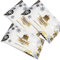Bag Market | 100 x Majestic Large Lemon Scented Wet Wipes - Individual, Microwavable, Takeaway, Hot/Cold