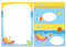 Briefpapier Kinder mit Umschlag Briefblock mit Umschlag für Mädchen Jungen Kinder Sommer-Motiv Banan Kindermotiv Notizblock liniert (Block A5 mit 25 Blätter + 15 Umschläge)