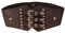 Damen Tied Waspie Gürtel, Mittelalter Gürtel Korsett Ledergürtel Breiter Schnürgürtel Elastische Taille Gürtel, Vintage Waspie Taillengürtel für Kleid Shirt Halloween Party Cosplay Kostüm (Braun)