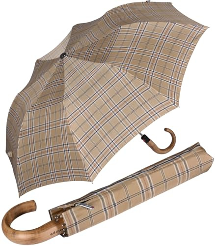 Knirps Herren-Taschenschirm Topmatic SL Holzgriff - Gents Prints