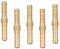 5PCS 8mm Brass Hose Barb Fittings, Quick Release Hose Pipe Couplers,Durable Hose Connectors for Fuel, Water, Air, and Gas Pipes