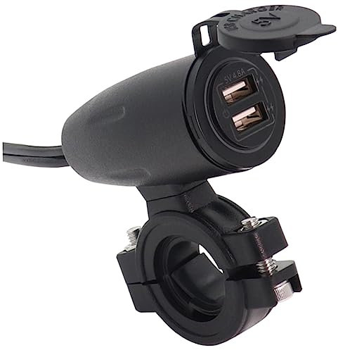 Veemoon 4. Chargeur USB Étanche Double pour Et Vélo Électrique avec Couvercle De Et Compatible Smartphone