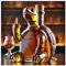Carafe à décanter intéressante en verre à whisky en forme d'animal - 350 ml - Pour les amateurs de whisky, convient pour la décoration de la maison et du bar (tortue)