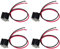 4Pcs Refrigerator Thermostat, Cold Control Thermostat for Whirlpool 3ED25DQXBW01, 3ED25DQXDN00, 3ED25DQXDW00 Refrigerator