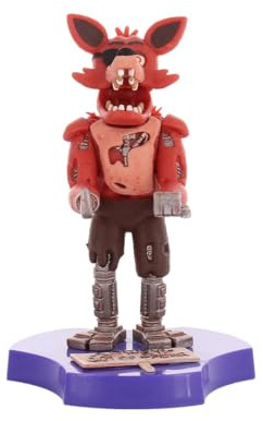 Cableguys Minis Five Nights at Freddy's Foxy Support Telephone et Socle pour écouteurs - Gamer Accessoire pour Setup Gaming et Chambre, Support Smartphone et Petits appareils, Deco Bureau Gaming