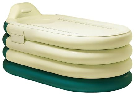 gonflable - Pompe à pied incluse pour le lavage complet du corps - gonflable pour adultes - Pour appartement, maison, hôtel, spa, détente, loisirs, sportifs, femmes, hommes