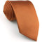 Shlax&Wing Hochzeit Herren Seide Krawatte Orange Einfarbig Dünne