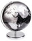Exerz 30cm Globus - Englische Karte - Schüler-Globus - Mit einem Metallfuß Pädagogisch/Geografisch/Dekoration - Lehrmaterial Globen - Durchmesser: 30 cm (Metallisches Schwarz)