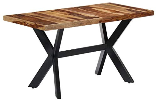 Festnight Esstisch 140 x 70 x 75 cm (L x B x H) Massivholz Sheesham