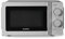 KUMTEL Microonde / 20 litri / 700 Watt / 6 livelli di potenza/piatto girevole in vetro (Ø 24,5 cm) / funzione di scongelamento temporizzato/facile da pulire interno, Argento