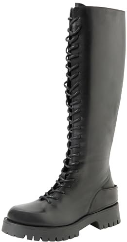 Pinko SAMBUCO Stivale Pelle Vitello, metà Polpaccio Donna, Z99_Nero Limousine, 41 EU