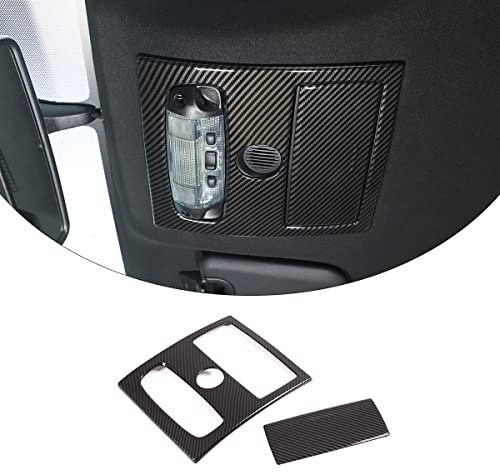 DIYUCAR ABS Kunststoff Auto Front Rear Leselampe Abdeckung Trim Rahmen Aufkleber für Ford Ranger Wildtrak 2015-2021 Auto Zubehör (Vordere Leselampe)