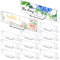 Yookeer 12 Pack Clear Acrylic Name Plates, Minimalist Desk Name Plaque Sign, Rectangle Acrylic Sheet Blank for Office Desk Decor (8.5 x 2.5 Inch)