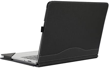 Case Cover for New Microsoft Surface Laptop Studio 2& Laptop Studio Tablet【14.4-inch Screen】 2-in-1 PU Leather Protective Shell(Surface Laptop Studio, Herringbone Pattern Gray)