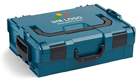 Bosch Sortimo L BOXX 136 grün personalisierbar mit Ihrem Logo | Größe 2 | Professioneller Werkzeugkoffer | Werkzeugkiste leer Kunststoff | Ideale Werkzeug Organizer Box