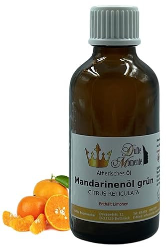 Dufte Momente | ätherisches Öl Mandarine grün 50ml | naturrein | für Aufguss Duftlampe Diffusor und mehr | pur, ohne irgendwelche Zusatzstoffe | vegan