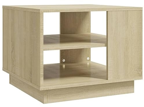 vidaXL Sonoma Oak Coffee Table 55x55x43 cm Chipboard