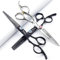 6 Zoll linke Hand Friseur, Japan professionelle Haar Schere, Schere, Friseurschere, Friseur dünnen Schere, mehrfarbige optionale (6 Zoll, 3 Stück-B)